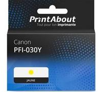 Marque propre PrintAbout Cartouche d'encre PFI-030Y Jaune Convient pour Canon Jaune