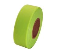 Marque réfléchissante 10 rouleaux de ruban signalisation fluorescent, 1 pouce X 30 mètres par rouleau, en plastique Non adhésif for le marquage des arbres, la chasse, sentiers et limites(Grass)