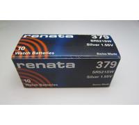 MARQUE RENATA 10 piles 379 SR521SW silver oxide 1,5V