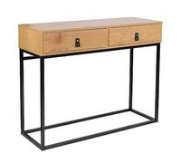 marque The Home Deco Factory Console Bois et métal Abbott, Beige