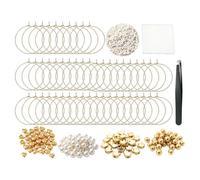 Marque-Verres À Vin Pour Verres À Pied Kit Création Multi-Perles Pincette