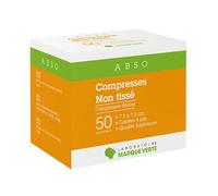 Marque Verte Abso Compresses Stériles Non Tissé 7,5cm x 7,5cm 100 compresses