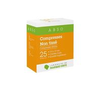 Marque Verte Compresses Stériles en Non Tissé 10cm x 10cm 25 x 2 compresses