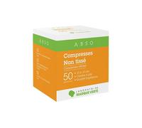 Marque Verte Compresses Stériles en Non Tissé 10cm x 10cm 50 x 2 compresses