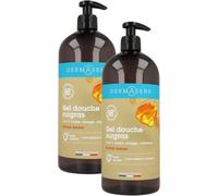 Marque Verte Dermasens Gel Douche Surgras 3en1 Ambre Flacon-Pompe 1l Promo 1+1 Gratuit