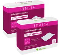 Marque Verte Semesa Alèse Intraversable Super Absorbante 60x90cm Pièces 30 Promo 1+1 Gratuit