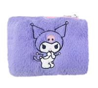 Marques CyP - Hello Kitty, Kuromi, Sanrio, Sac à Main, Figurine 3D, Visage Kuromi, Peluche, Couleur Violette, Produit Officiel