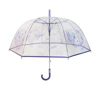Marques CyP - Hello Kitty, Sanrio Kuromi, Parapluie enfant, Manuel, Transparent, Type bulle, 57 cm, Licence officielle, Résistant au vent