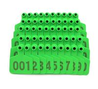 Marques d'identification pour le bétail, Tailles multiples multicolores en plastique de marques d'oreille bétail for des porcs moutons chèvres vaches(Green,501-600)