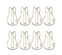 Marques-pages, 12pcs Trombone Chat Trombones en Métal, Clips de Reliure pour Organiser les Reçus, Collecter des Cartes Postales Photo, Classification des Fichiers, Signet