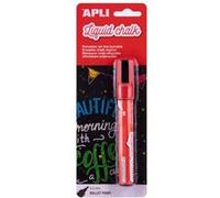 APLI – Marqueur craie liquide effaçable 13957 – Pointe ronde 5,5 mm – Rouge