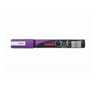 Uni Mitsubishi Pencil Marqueur craie PWE5M – pointe ogive 1,8–2,5 mm, résistant à la pluie – Violet