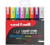 Marqueur à Craie Uni-Ball PWE-5M, Ensemble De 8 Couleurs Assorties