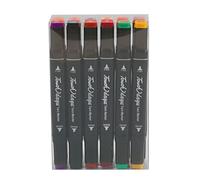 Marqueur à encre noire à séchage rapide, à séchage rapide, ensemble de marqueurs de couleur vive, instrument d'écriture durable, résistant à la décoloration, lisse pour la rivière | Art en classe