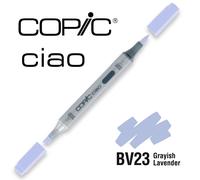 COPIC Ciao BV23, Grayish Lavender, marqueur twin avec une pointe moyenne et une pointe pinceau