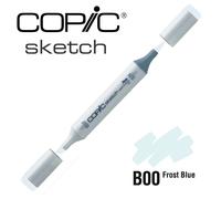 COPIC Sketch double face Pinceau et ciseau, B00 Bleu glacier