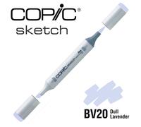COPIC Sketch BV20, Dull Lavender, Twin Marker avec Une Pointe Moyenne et Une Pointe Pinceau