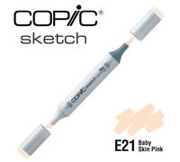 Marqueur à l'alcool Copic Sketch E21 Baby Skin Pink