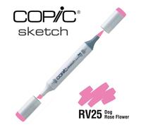 COPIC Sketch RV25, Dog Rose Flower, Twin Marker avec Une Pointe Moyenne et Une Pointe Pinceau