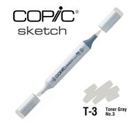 Marqueur À L'alcool Copic Sketch T3 Toner Gray No.3