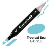 Marqueur à l'alcool graph'it 7230 tropical sea - graph it Bleu G