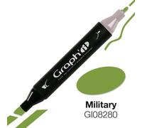 Graph'It Marqueur à double pointe - Militaire Vert G
