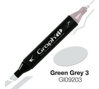 Graph'it Marqueur à double pointe – Vert gris 3 Gris G