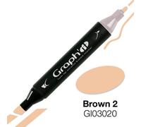 Marqueur À L'alcool Graph'it Marker 3020 Brown 2