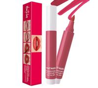 Marqueur à lèvres - Rouge à lèvres liquide, colorant hydratant, point précis en forme de stylo, application facile, finition grasse naturelle, longue durée pour un résultat parfait et doux