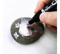 Marqueur À Miroir Avec Finition Chromée, Argent, Peinture En Résine, Bricolage, Artisanat Métallique, Accessoires Pour Stylos