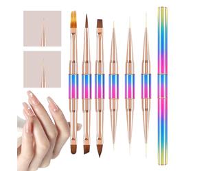 Marqueur À Ongles Créatif - 6 Pièces, Design Coloré, Outils De Dessin De Précision Lisses, Contrôle Facile Lors De L'utilisation, Variété De Design Améliorée Grâce À Un Mouvement Fluide De La Main | D