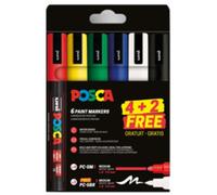 Marqueur à pigment 4 x PC-5M + 2 x PC-5BR GRATUIT