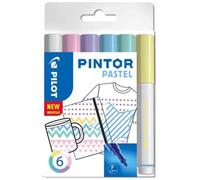 Marqueur À Pigment Pintor, Fin, Set De 6 Pastel Mix