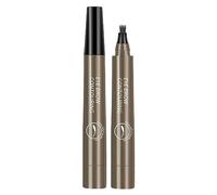 Marqueur à sourcils - 4 points - Crayon à sourcils naturel pour sourcils sauvages à séchage rapide, sans bavure, liquide, longue tenue Geruwam