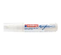 edding Marqueur acrylique 5000 - pointe biseautée large 5-10 mm - imperméable - 1 feutre blanc