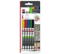 Marabu Feutre acrylique "Deco Painter Mat" – Blister de 5