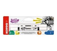 Marqueur acrylique Duo, 2 pointes, noir/blanc