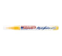 edding Marqueur acrylique fin 5300 – pointe ronde 1-2 mm, imperméable – jaune, 1 feutre