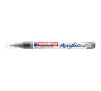 Marqueur acrylique fin - EDDING - Anthracite - Pointe fine - Opaque - Résistant à l'eau - Séchage rapide - Faible odeur