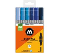 Marqueur acrylique Molotow One4All Acrylic Twin Blue Set