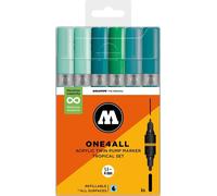Marqueur acrylique Molotow One4All Acrylic Twin Tropical Set