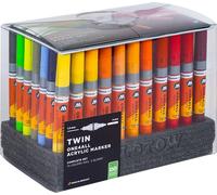 Marqueur acrylique Molotow ONE4ALL Complete Set Acryl Twin 74 teintes