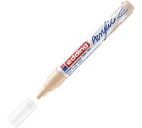 Marqueur acrylique moyen - beige - 1 feutre acrylique imperméable - pointe ronde moyenne 2-3 mm - peinture acrylique pour peindre sur la toile, le papier kraft, le bois et la pierre