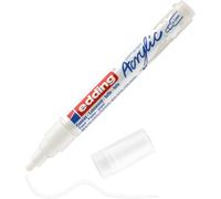 Marqueur Acrylique Moyen - Blanc - 1 Feutre Imperm¿¿Able - Pointe Ronde 2-3 Mm - Peinture Acrylique Pour Peindre Sur La Toile, Le Papier Kraft, Le Bois Et La Pierre, Unit¿¿