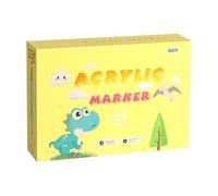 Marqueur acrylique pour -stylos de peinture à base d'eau avec pointes lisses, ensemble d'art multicolore | Signaux de dessin pour pour pierres, porcelaine, tissu en papier, fournitures