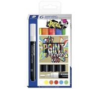 Marqueur acrylique - STAEDTLER - Lumocolor - Pointe ogive - Lot de 6 - Opaque