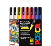 Marqueur acrylique Uni Posca PC-3M, 0,9-1,3 mm, set de 16 couleurs de base