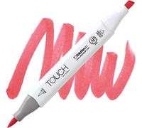 Marqueur alcool double face TOUCH Pinceau & Ciseau, R12 Rouge corail