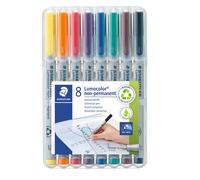 Marqueur aquarellable STAEDTLER Lumocolor Sf 311 WP8 ST, lot de 8
