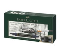 Faber-Castell Marqueur aquarelle Albrecht Dürer 160306 – Lot de 5 – Double pointe – Gris